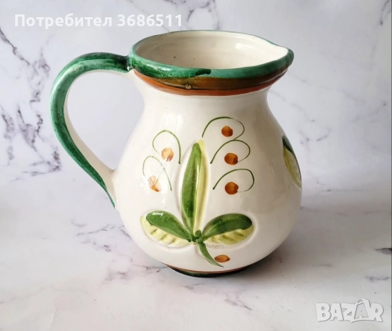 Италианска ръчно рисувана кана, снимка 2 - Други стоки за дома - 51714329