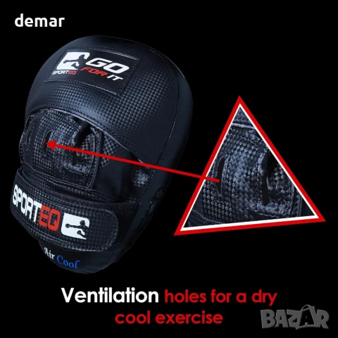 Sporteq тренировъчни протектори Hook & Jab с регулируема каишка, М, снимка 5 - Бокс - 51316050