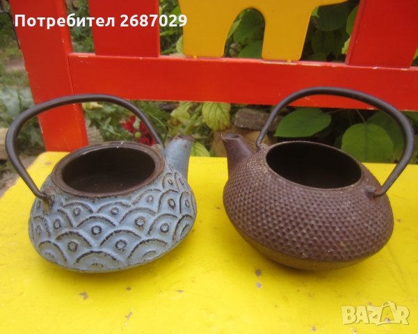 стар японски чайник, чайници, антика, метал, антики, съд, снимка 1