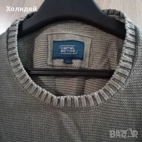 Памучен мъжки пуловер, снимка 5 - Пуловери - 47388635