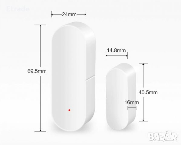 WIFI сензор за врата или прозорец, Аларма за врата или прозорец, снимка 2 - Други - 27446411