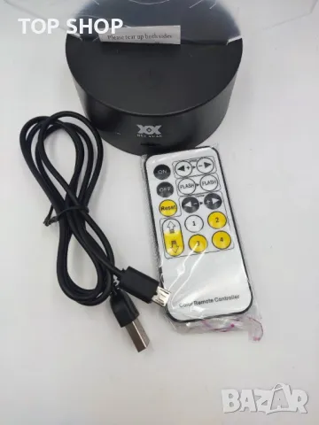 Dragon Ball Super Saiyan God Goku Екшън фигурки 3D настолна лампа 7 променящи цвета нощна лампа, снимка 6 - Настолни лампи - 48836464