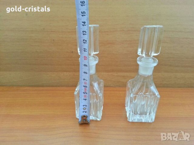 Кристални  шишенца за парфюм малки гарафи, снимка 5 - Антикварни и старинни предмети - 27594099