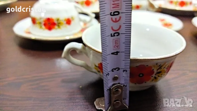 стар български порцелан чашки за кафе барок , снимка 8 - Антикварни и старинни предмети - 48841248