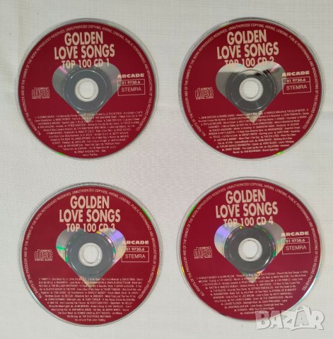 Golden Love Songs Top 100 - 4 диска - CD - оригинален диск с книжка, снимка 2 - CD дискове - 43781546