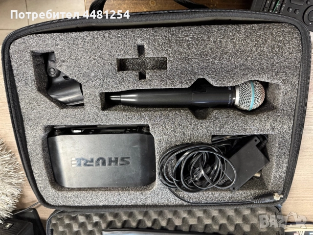 Микрофон Shure beta 58a комплект, снимка 2 - Микрофони - 52857995