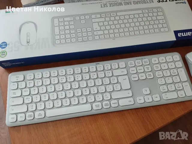 Безжична клавиатура с мишка, USB и Bluetooth , снимка 5 - Клавиатури и мишки - 48782144