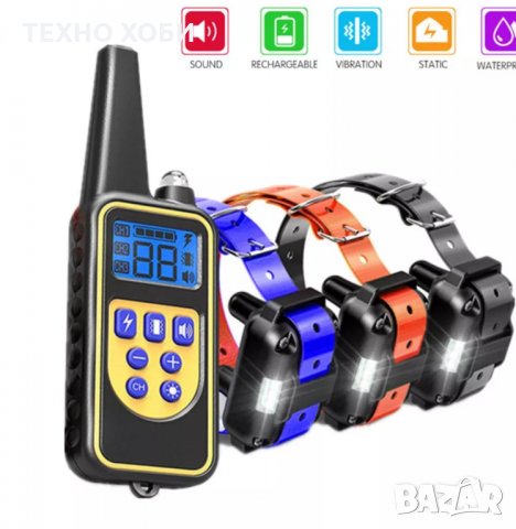 ЕЛЕКТРОНЕН НАШИЙНИК ЗА КУЧЕ КАИШКА С ТОК ЗА ОБУЧЕНИЕ И ДРЕСИРОВКА ДО 800 МЕТРА ОБХВАТ,ВОДОУСТОЙЧИВ., снимка 7 - За кучета - 32575764