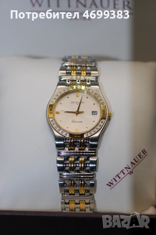 Швейцарски дамски часовник с диаманти - Wittnauer Laureate, снимка 12 - Дамски - 53031051