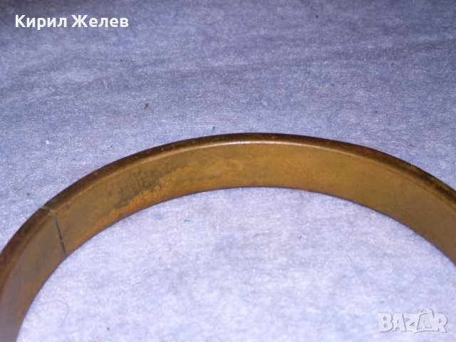 СТАРИННА БРОНЗОВА ОРИЕНТАЛСКА ЕТНО ГРИВНА ИНКРУСТИРАНА с ШЛИФОВАН ЯСПИС РЪЧНА ИЗРАБОТКА 37498, снимка 6 - Антикварни и старинни предмети - 40831335