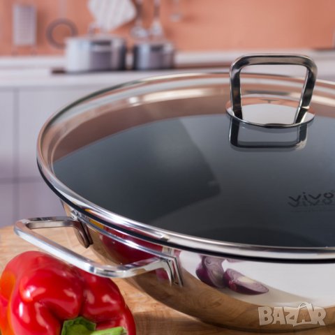 Уок тиган от Vivo Boch Wok 30 cm, снимка 9 - Съдове за готвене - 32481410