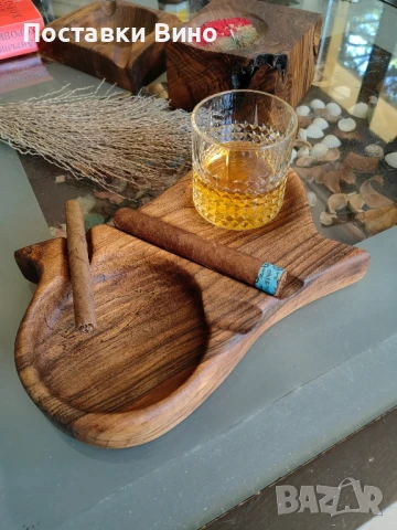 Пепелник за пури с място за чаша, снимка 5 - Декорация за дома - 50782543