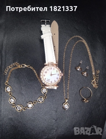 Дамски комплект: часовник с бижута , снимка 2 - Бижутерийни комплекти - 52667149