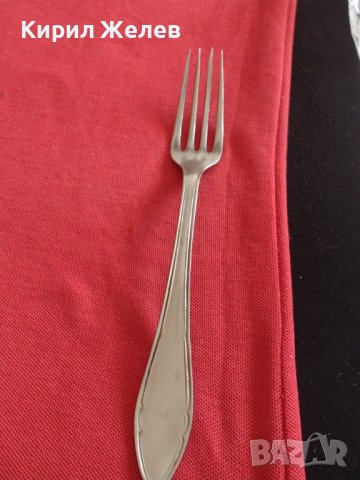 Стара вилица от соца с маркировка П Денев Габрово за КОЛЕКЦИЯ ДЕКОРАЦИЯ БИТОВ КЪТ 35247, снимка 4 - Други ценни предмети - 43831764