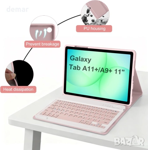 Калъф с клавиатура за Samsung Galaxy Tab A11 plus 2025 Tab A9 Plus 11 инча 2023, снимка 6 - Таблети - 53595333