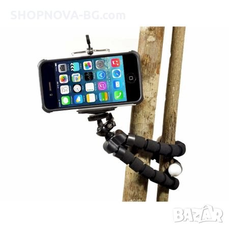 Мини статив трипод за смартфон и фотоапарат, с Bluetooth дистанционно, гъвкави крака, снимка 6 - Чанти, стативи, аксесоари - 28102038