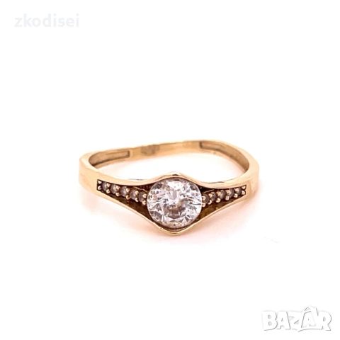 Златен дамски пръстен 1,80гр. размер:54 14кр. проба:585 модел:36357-1