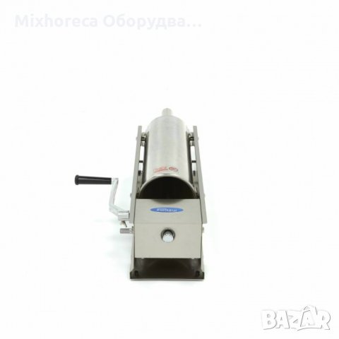 Машина за пълнене на наденици 7л - Хоризонтално - неръждаема стомана - с включени 4 приставки, снимка 7 - Обзавеждане на кухня - 34873347
