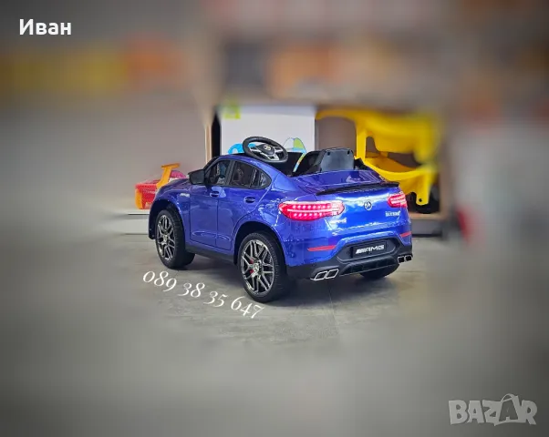 ТОП ЦЕНА!НОВО!Акумулаторен джип Mercedes GLC63 с меки гуми,12V батерия, снимка 8 - Детски велосипеди, триколки и коли - 39276907