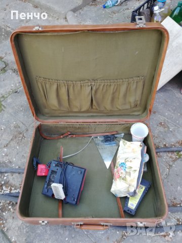  Кожен куфар запазен от едно време за декор декорация за кино филми представление театър, снимка 8 - Куфари - 28955439