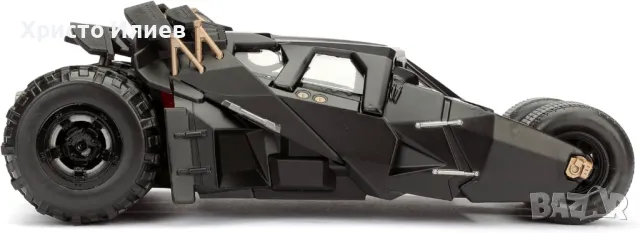 Батмобил с Батман метален модел 1:24 Jada Кола Batman, снимка 4 - Коли, камиони, мотори, писти - 47367102