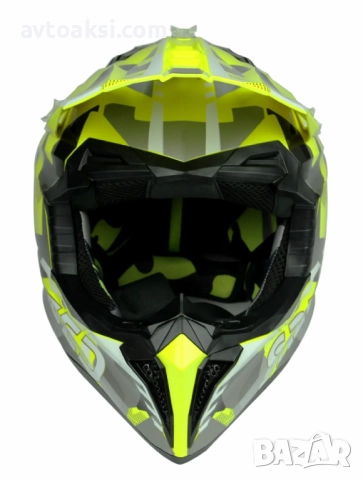Каска Крос Мотор/Скутер/Бъги/Вело/АТВ -195-1, снимка 2 - Аксесоари и консумативи - 52895805