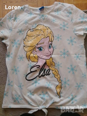 Детска тениска на Елза , снимка 1 - Детски тениски и потници - 44890448