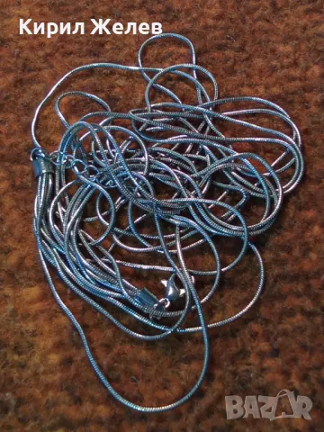 ФЕЕРИЧНО НЕЖНО ПОСРЕБРЕНО МЕДНО КОЛИЕ АРТ ОГЪРЛИЦА 47364, снимка 9 - Колиета, медальони, синджири - 47336472