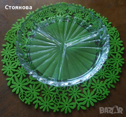 Две ретро кристални чинии - оловен кристал, снимка 4 - Чинии - 37585134