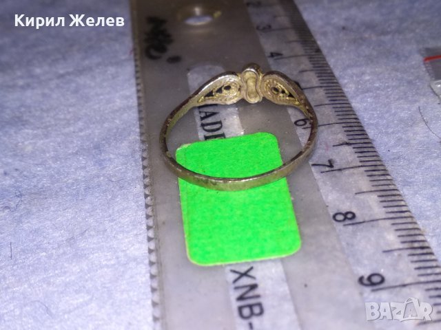 СТАРИНЕН ФИЛИГРАНЕН СРЕБЪРЕН ВИСОКА ПРОБА ПРЪСТЕН ВЪЗРОЖДЕНСКИ РЪЧНА МАЙСТОРСКА ИЗРАБОТКА 11268, снимка 10 - Антикварни и старинни предмети - 40475739