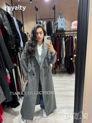 Дълго Дамско Палто , снимка 3 - Палта, манта - 53312745