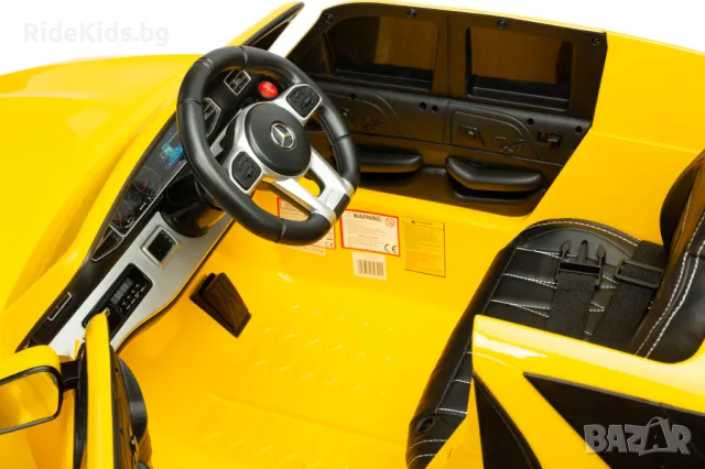 Луксозен детски акумулаторен джип MERCEDES W166 – Жълт, с дистанционно и LED светлини, снимка 15 - Детски велосипеди, триколки и коли - 50099674