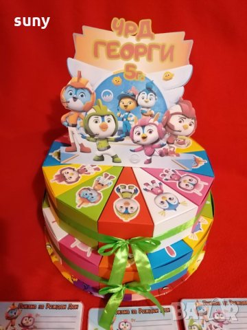Картонена торта Top Wing/Топ Кадети, снимка 3 - Други - 32328524