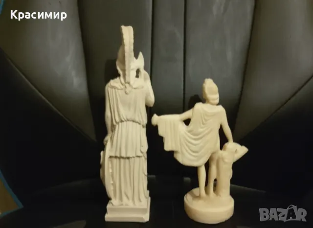 ДРЕВНОГРЪЦКИ БОГОВЕ АТИНА ПАЛАДА И ЗЕВС., снимка 2 - Статуетки - 50158000