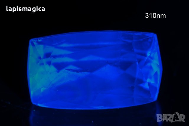 Голям Розов кунцит сподумен 11.32ct флуоресцентен октагон шлифовка, снимка 3 - Други - 43024436