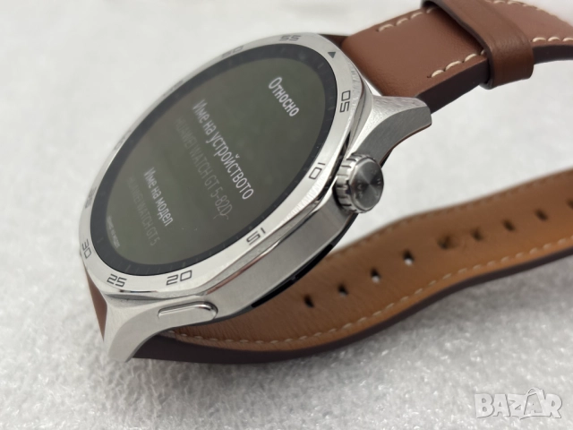 Като нов!!! Huawei Watch GT 5 46mm - Brown Leather, снимка 6 - Смарт часовници - 52693665