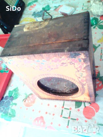 Стенно мини шкафче за часовник будилник от 1955г, снимка 6 - Шкафове - 26505266