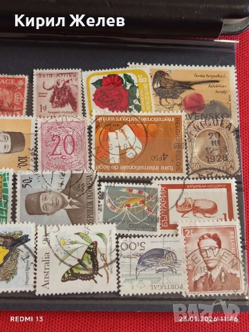 Стари пощенски марки от цял свят смесени ЖИВОТНИ, ЛИЧНОСТИ,ПЕПЕРУДИ за КОЛЕКЦИЯ 52033, снимка 3 - Филателия - 53198299