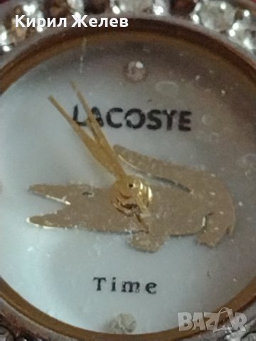 Марков дамски часовник LACOSTE TIME с много кристали стил и елегантност 41753, снимка 4 - Дамски - 43785888
