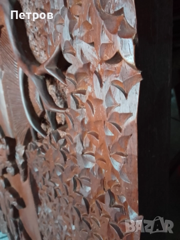 картина дърворезба 133/61 см, снимка 2 - Картини - 52941957