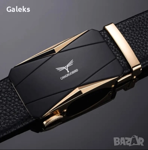 Официални Мъжки колани с автоматична катарама /Естествена телешка кожа!