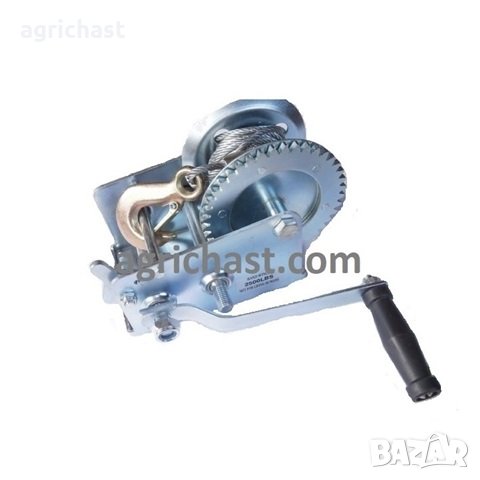 Ръчна лебедка с метално неръждаемо въже и поцинкован корпус, снимка 3 - Ремаркета - 27336270