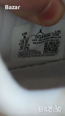 Nike Air Jordan 4 Retro Blank Canvas Размер 39 Номер Нови Оригинални Дамски Обувки Кецове Женски, снимка 3 - Кецове - 39336193