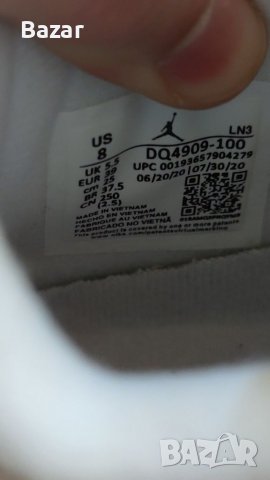 Nike Air Jordan 4 Retro Blank Canvas Размер 38 Номер Нови Оригинални Дамски Обувки Кецове Женски, снимка 3 - Кецове - 39336193