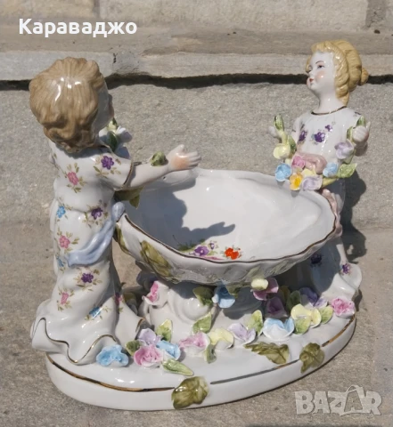 Порцеланова Композиция Бонбониера, снимка 8 - Статуетки - 50968732