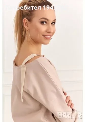 Дамски спортно-елегантен комплект в бежов цвят 28130 FASARDI, снимка 4 - Спортни екипи - 47751652