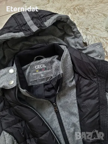 Черно яке с качулка CECIL , снимка 7 - Якета - 47451103