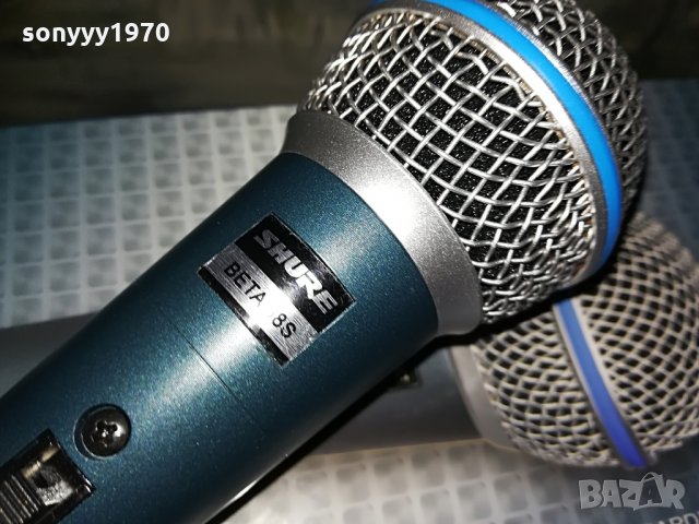 shure beta sm58s-profi microphone-ВОКАЛЕН КОМПЛЕКТ, снимка 2 - Микрофони - 28692716