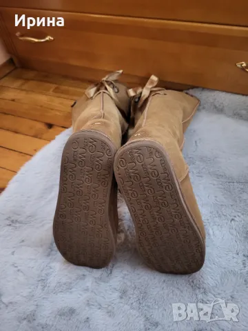 Зимни високи ботуши EMU Australia от естествен велур 41р, снимка 4 - Дамски ботуши - 48489807