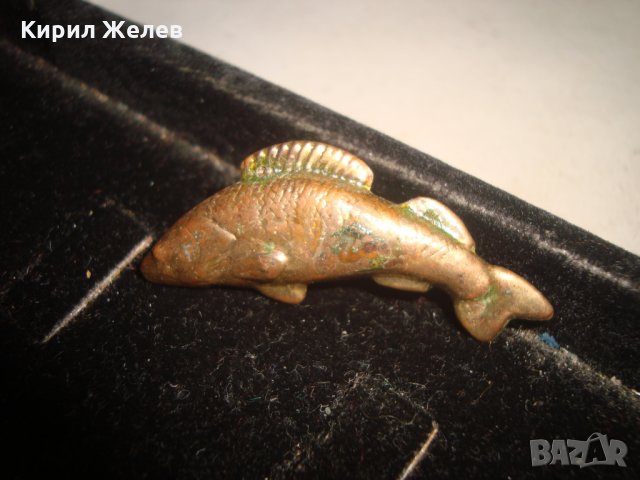 МЕДНА РИБА - БРОШКА РЕТРО СТАРО БИЖУ ФИГУРКА 12319